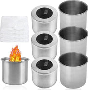 Cassa di combustione a bioetanolo con contenitore di combustione a bioetanolo - scatola in acciaio inossidabile - forno a bioetanolo per tavolo - contenitore interno 75 68