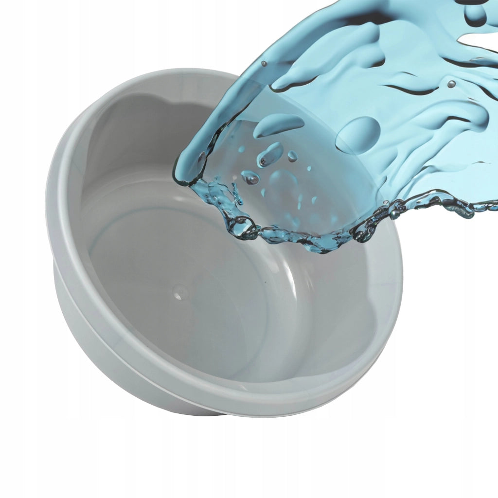 Bacinella per bucato KADAX, 4 litri, in plastica, rotonda, colore grigio.