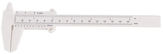 Calcolatrice Vernier Impermeabile - Righello per Tatuaggi - Accessori per Tatuaggi - Strumenti per Artigiani - Materiale Duraturo