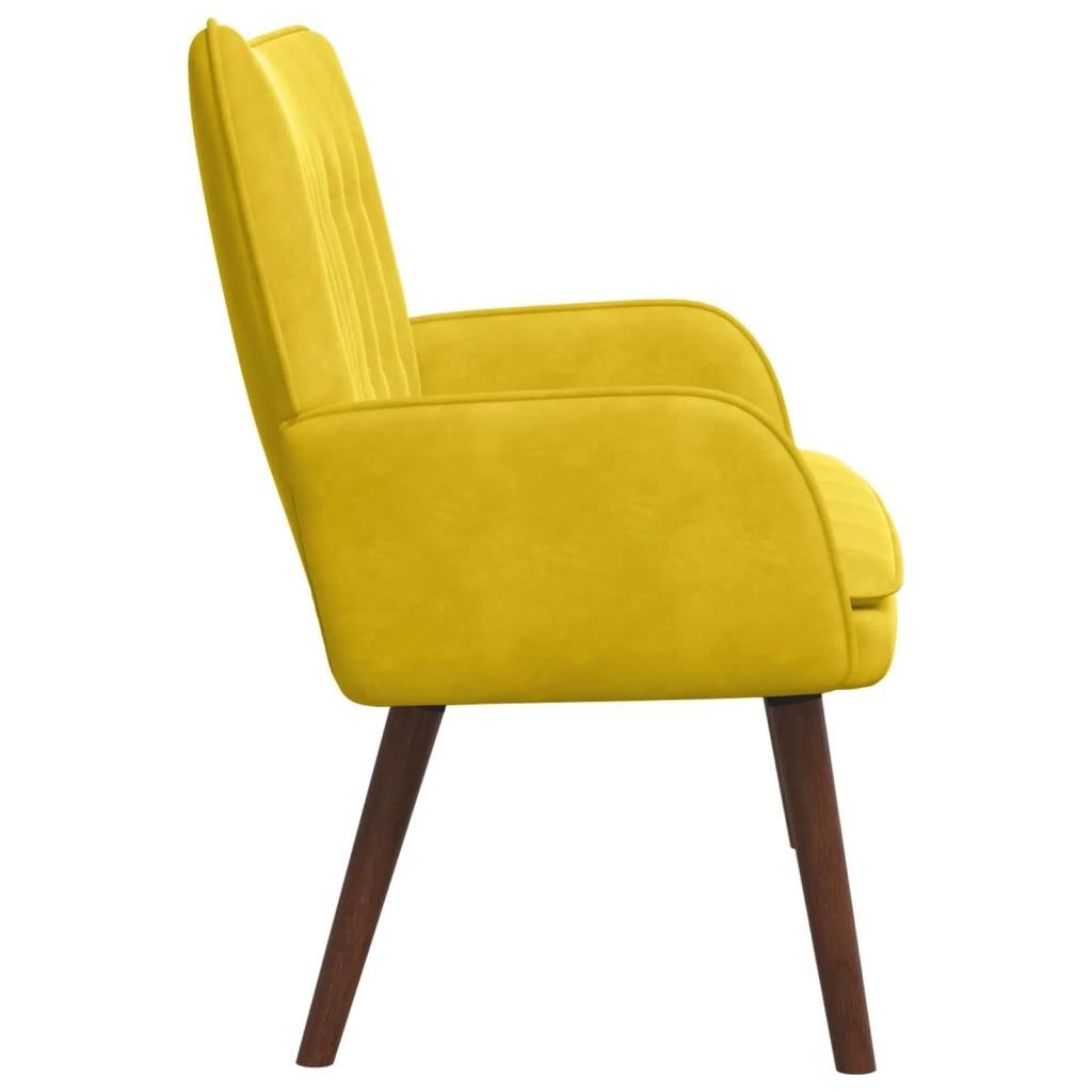 Sofa a Due Posti Giallo 115 x 61 x 87 cm Velluto