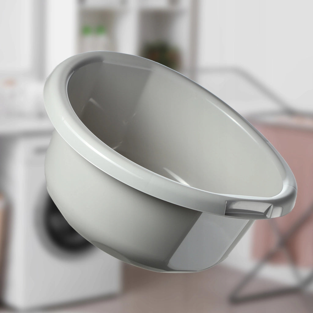 Bacinella per bucato KADAX da 20 litri, grande contenitore rotondo in plastica.