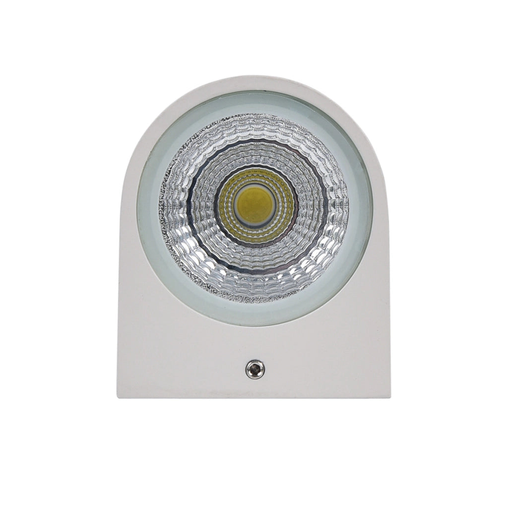 APPLIQUE LED 6W CON DOPPIA EMISSIONE LUMINOSA A LUCE FREDDA 6500K° - DESIGN CILINDRICO IN ALLUMINIO PER ESTERNI IP65