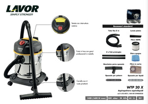 Aspirasolidi e liquidi Lavor WTP20X220-240