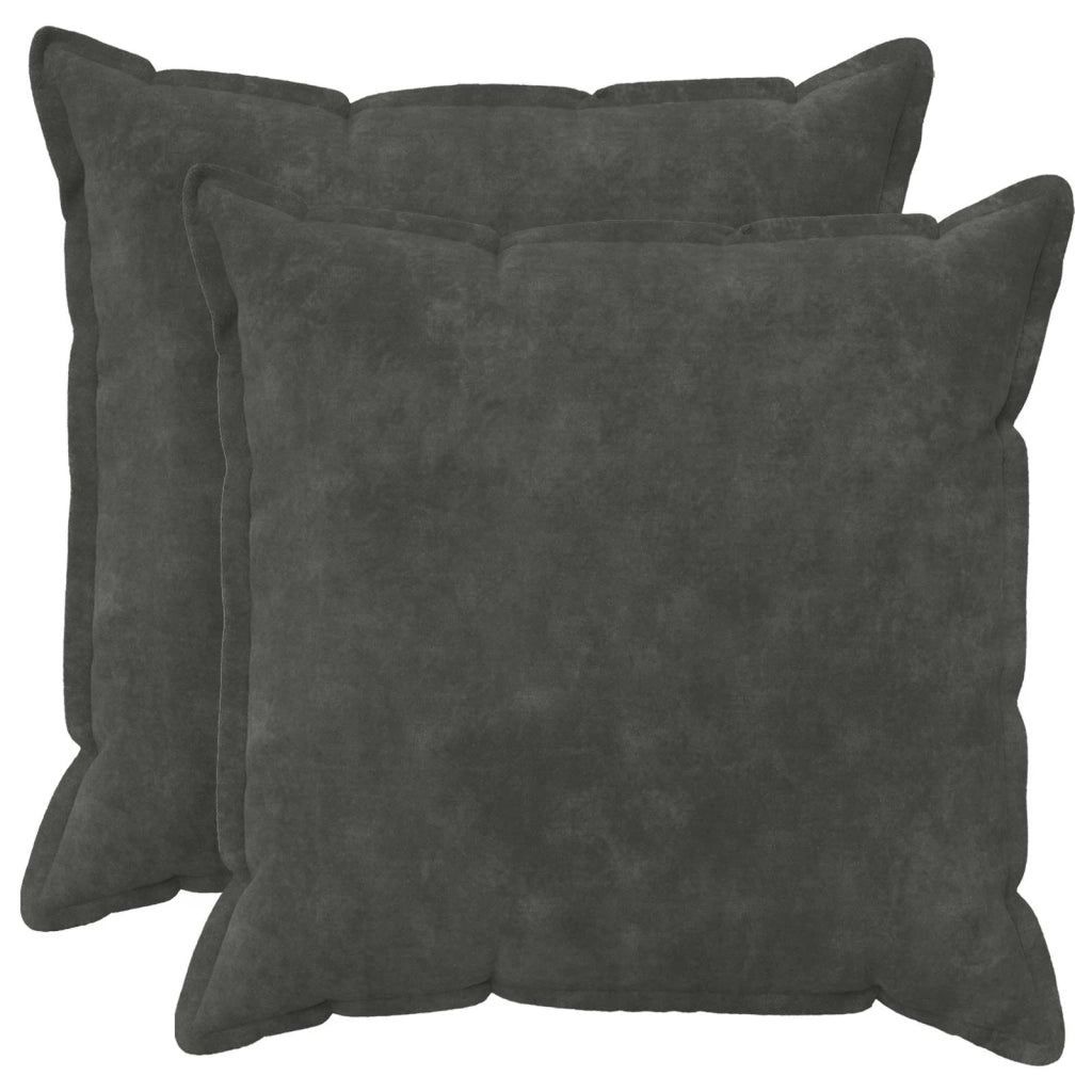 Cuscino con cuscino HOUTEN 2 pz Antracite Fleece in microfibra 936170