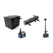 SunSun Kit ECO CBF fino a 10000 litri con filtro biologico, pompa risparmio energetico, UV-C e giochi d'acqua