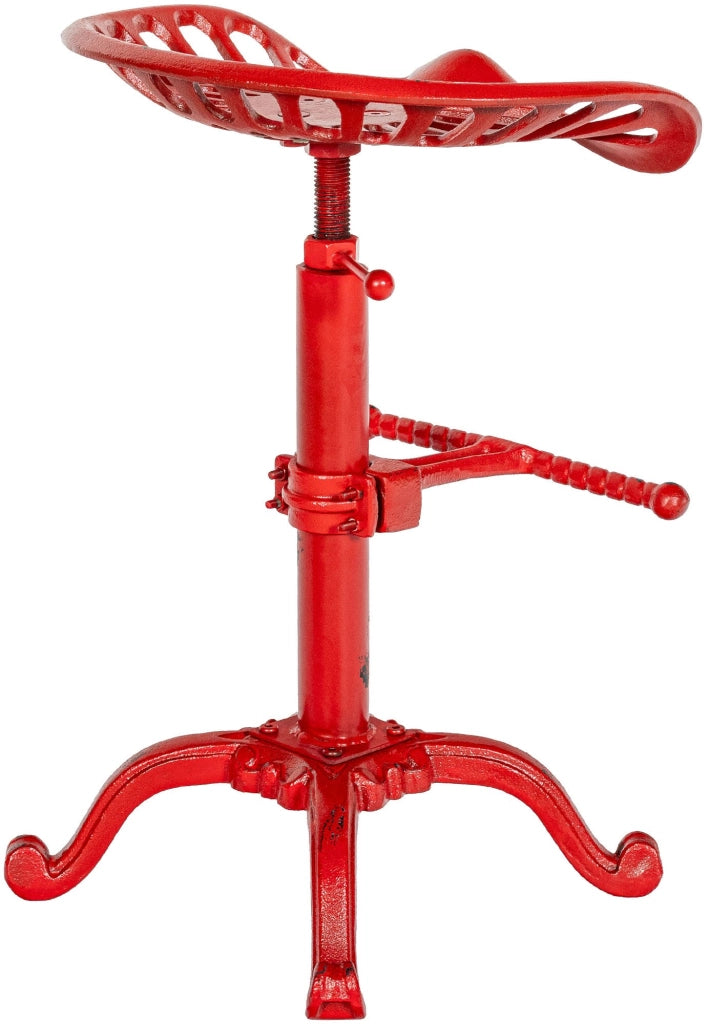 Set 2 Sgabelli Bar industriali Butch In Ghisa rosso