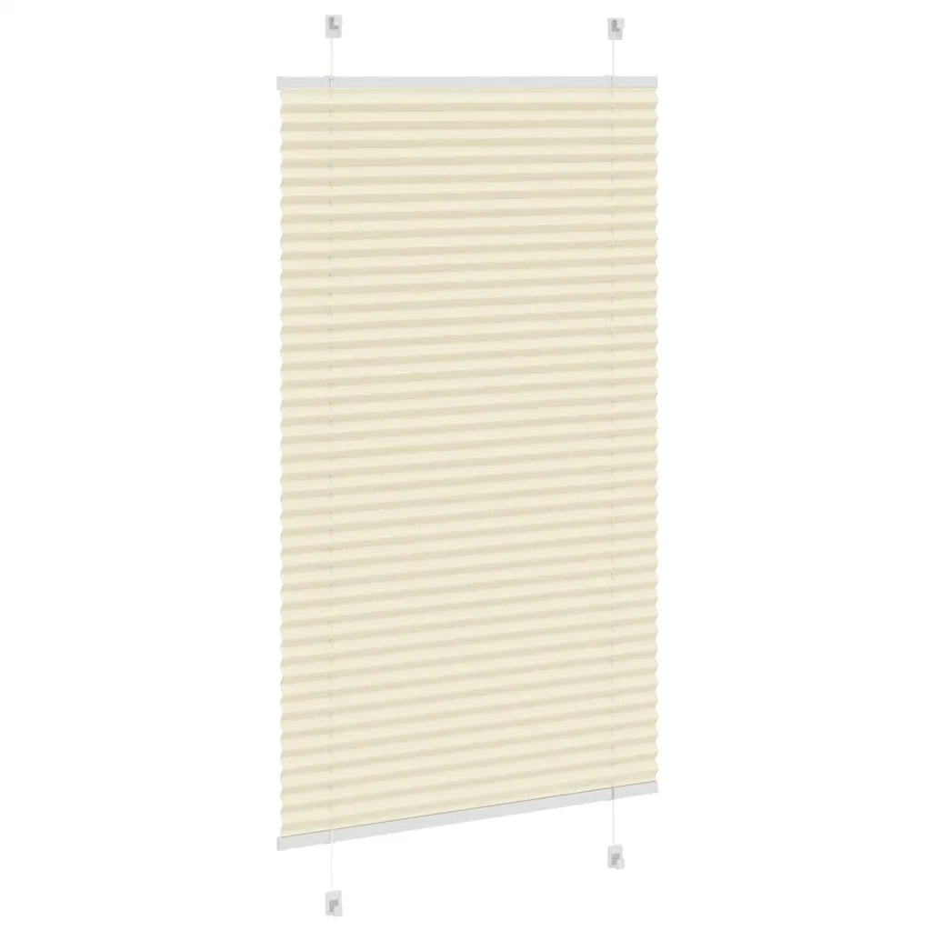 Tenda Plissettata Crema 75x100 cm Larghezza Tessuto 74,4 cm 4015274