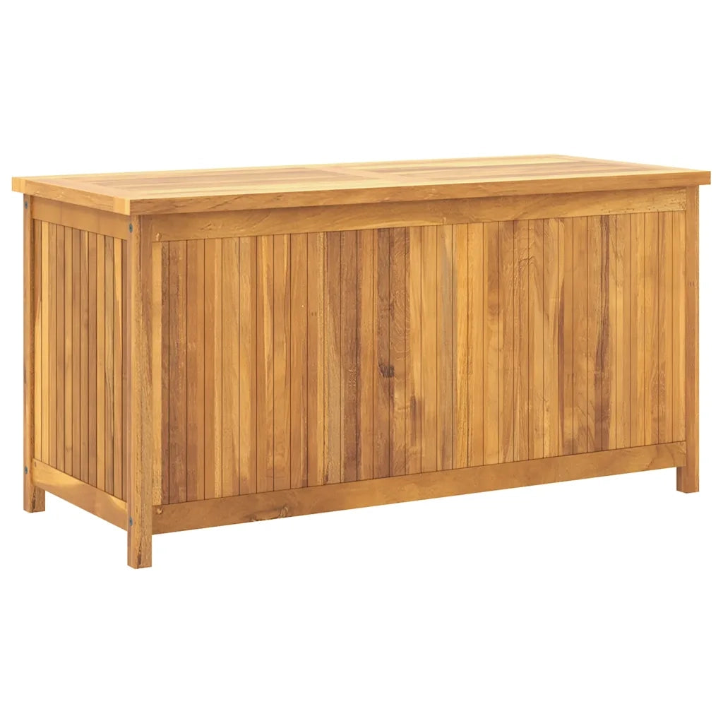 Cassa da Giardino 114x50x58 cm in Legno Massello di Teak CFW7606021