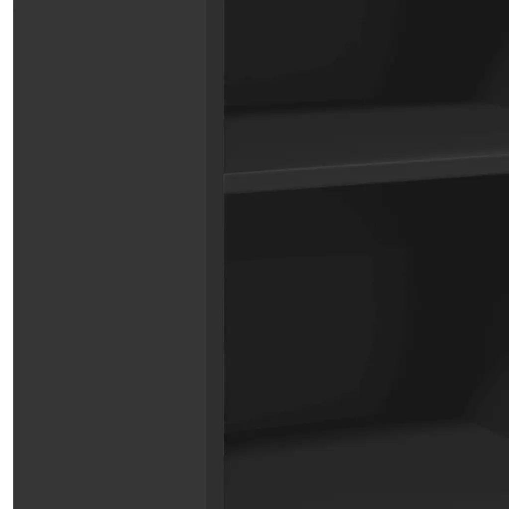 Credenza Nera 45x41x93 cm in Legno Multistrato