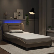 Giroletto con LED senza Materasso Hvar Cappuccino 100x200 cm 3213917