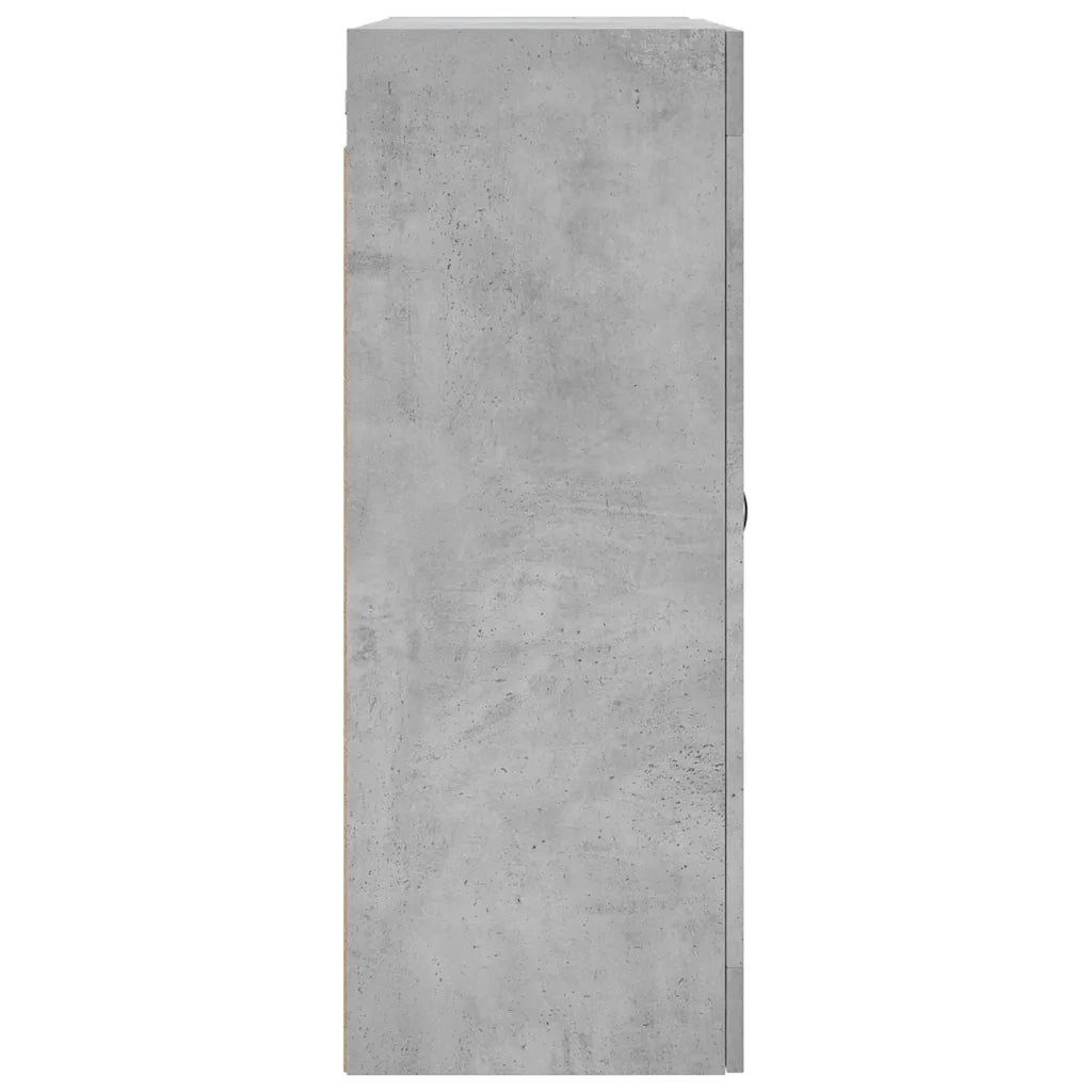 vidaXL Mobile a Parete Grigio Cemento 69,5x34x90 cm Legno Multistrato
