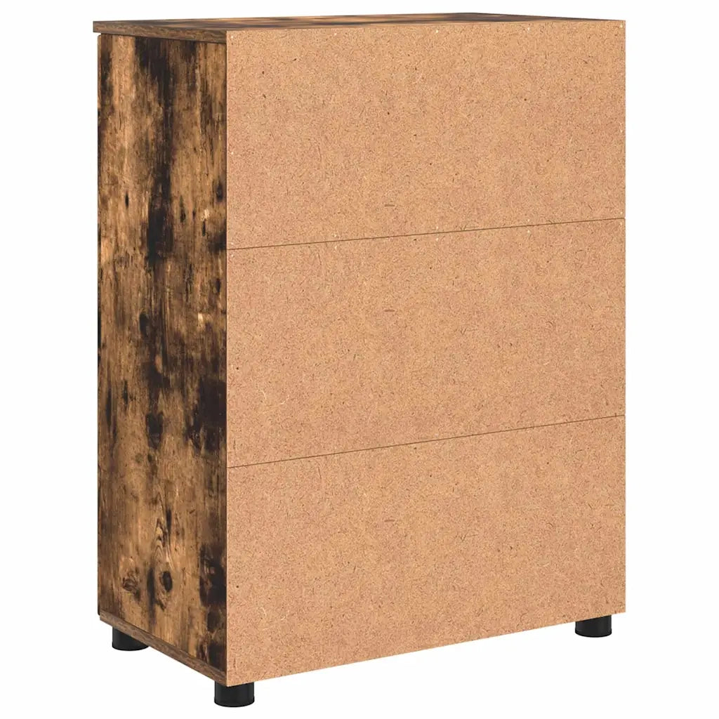 Mobile da Bagno con archiviazione Rovere fumé 60 x 35 x 80 cm