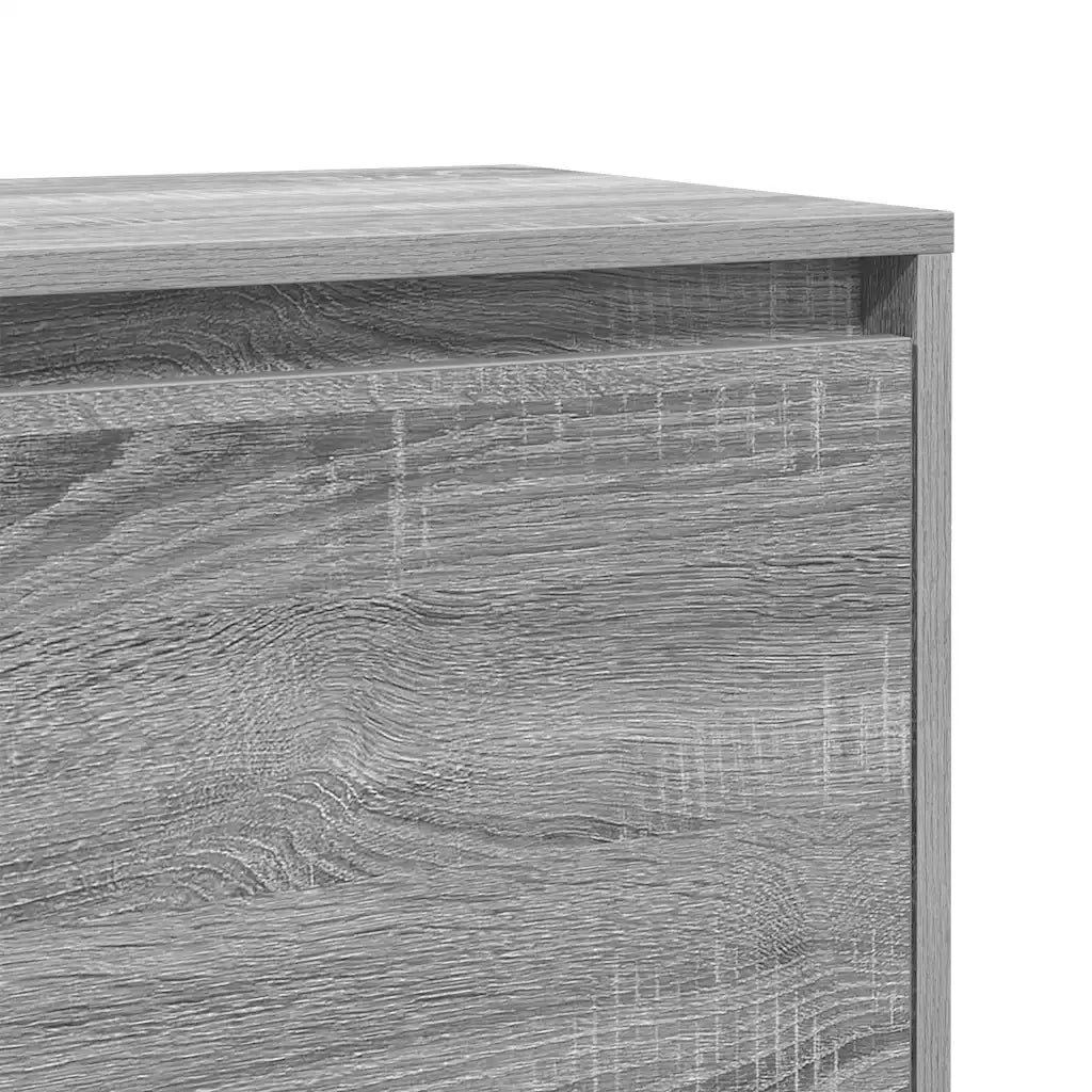 Comodino | Armadio da Notte | Mobiletto da notte Grigio Sonoma 45x34x44,5 cm in Truciolato