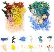 Mischia di Fiori Secchi Blu Epoxy Hars DIY Artigianato Manufatti - Set da 2 Dozzine