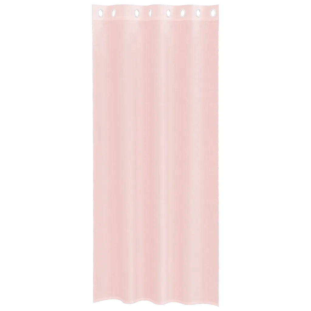 Tende in Voile con Occhielli 2 pz Rosa Chiaro 140x225 cm 4102085