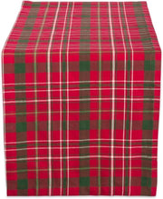 Tela a quadri Tartan Holly Plaid - Natale - 1 pezzo - Rosso e Verde - Cotone - 14x72