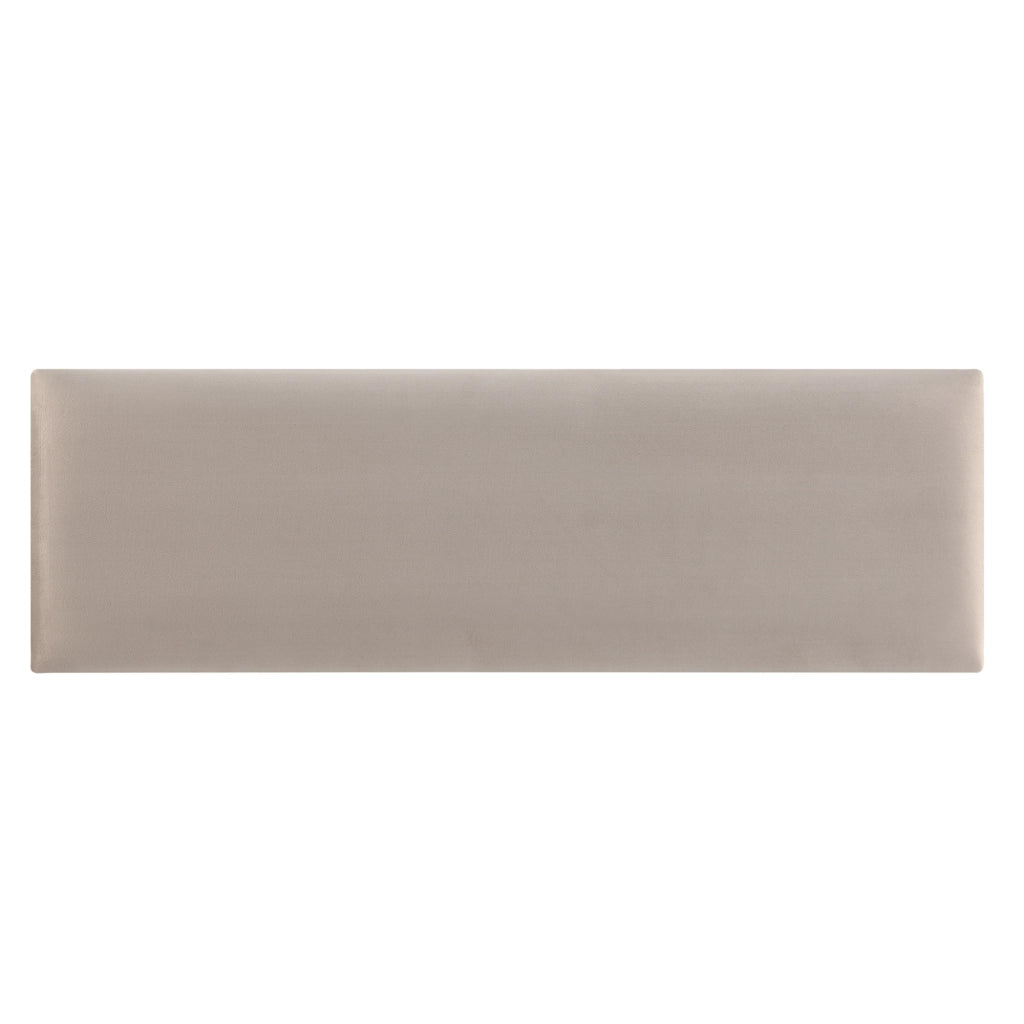 Set Carpino di 2 Pannelli Murali Imbottiti Rivestiti in Tessuto Velluto Grigio Chiaro 90x30 cm [neu.haus]