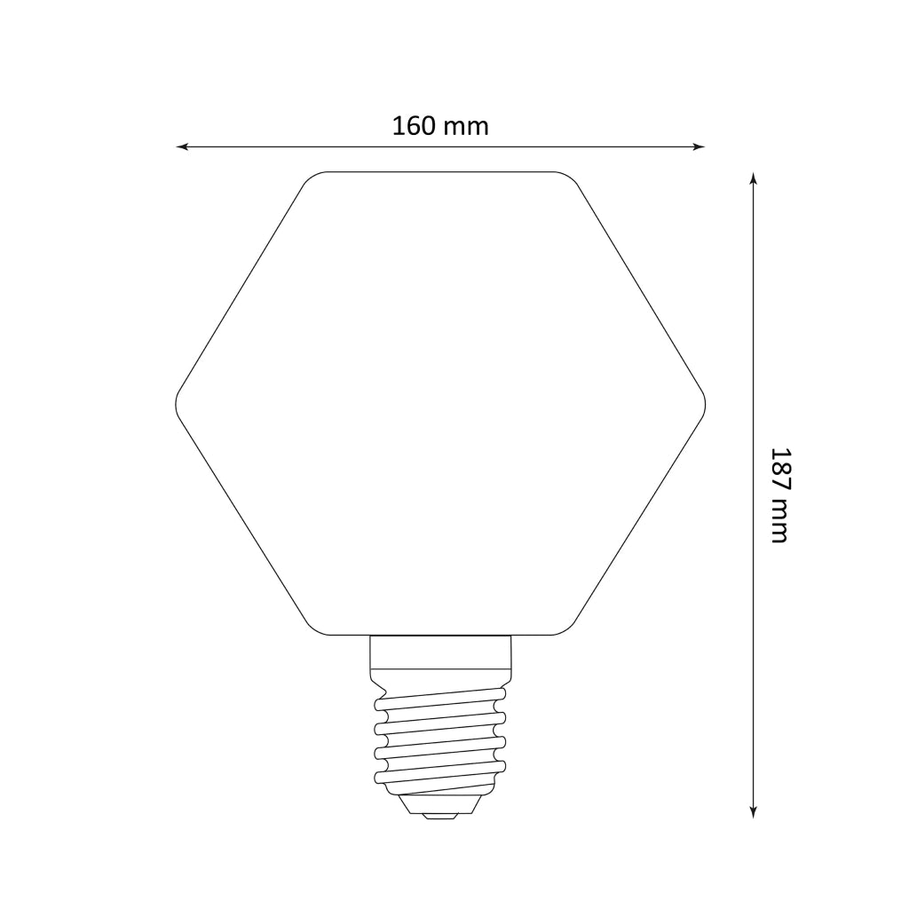 Lampadina LED Filament DecoVintage Smoke E27 4W Polux