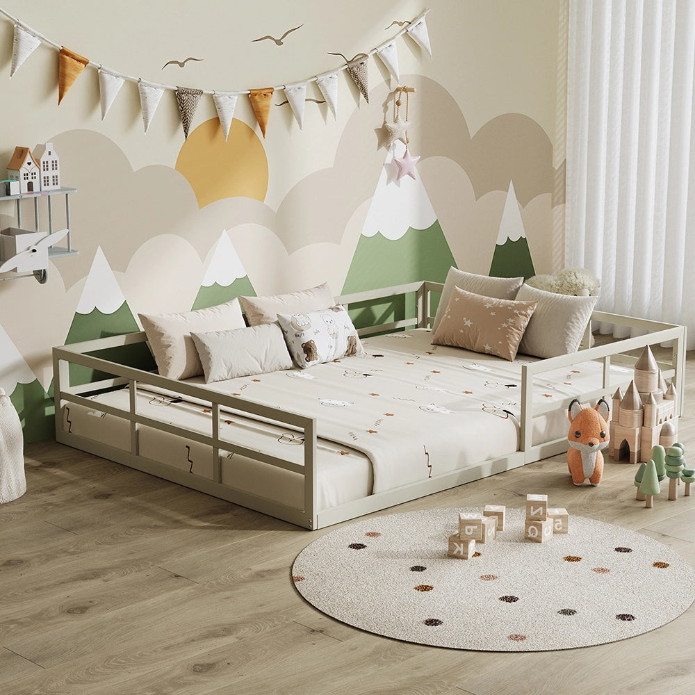Vitalispa Letto per bambini Grigio 205 x 145 cm senza materasso