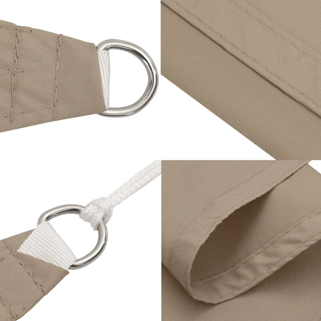 Parasole a Vela Oxford Triangolare 3,6x3,6x3,6 m Grigio Talpa 135446