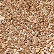 Pavimento drenante fai da te ciottoli in marmo e resina rosa corallo 15,750 kg