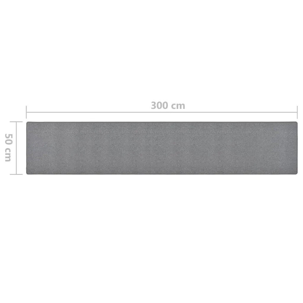 Tappeto Corsia Grigio Scuro 50x300 cm 326972
