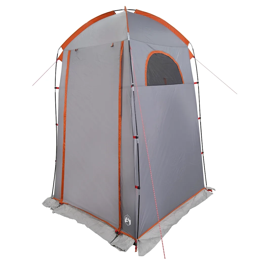 Tenda per Toilette-Tenda da esterno Grigio e Arancione Impermeabile