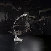 Lampada Da Scrivania Moderna Puddy Acrilico Grigio Led 4,5W 3000K
