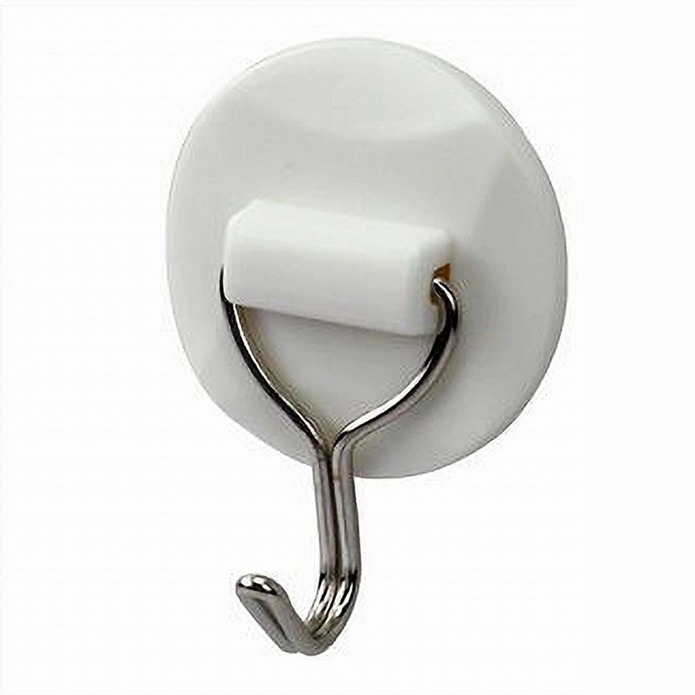 Trade Shop - Set 3 Ganci Appendini Adesivi Parete Casa Cucina Bagno Attaccapanni Tondi 79343 -