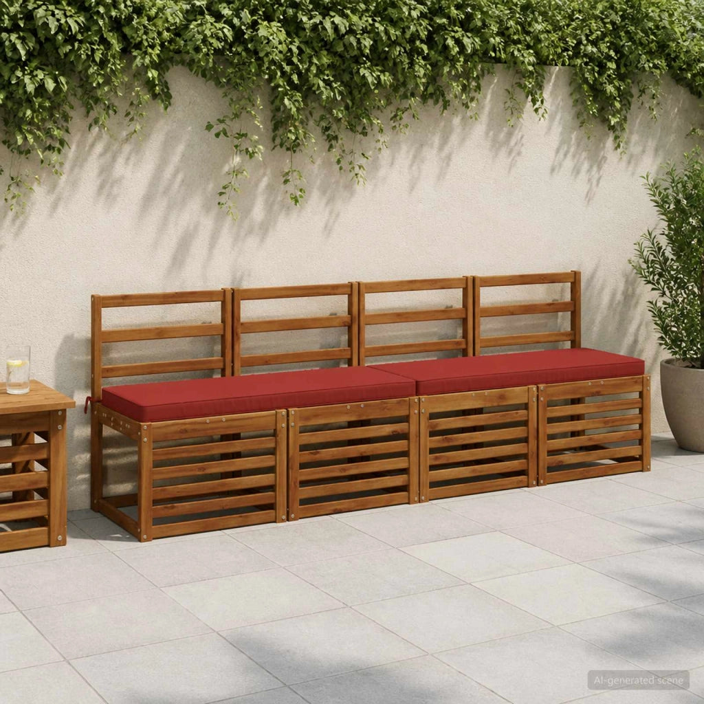 Cuscino per Panchina a 1 Pezzo VUGHT 100% Poliestere Rosso 951242