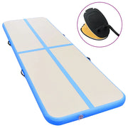 Tappetino Ginnastica Gonfiabile con Pompa 800x100x10 cm PVC Blu cod mxl 71351