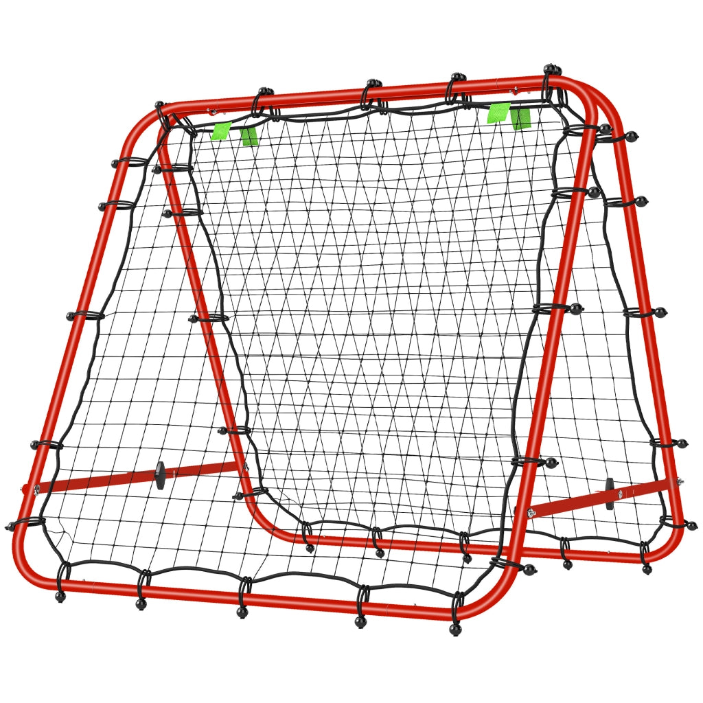 Rete da Allenamento Pieghevole Regolabile ¨C zephmum ¨C 100x95x90 cm Rosso