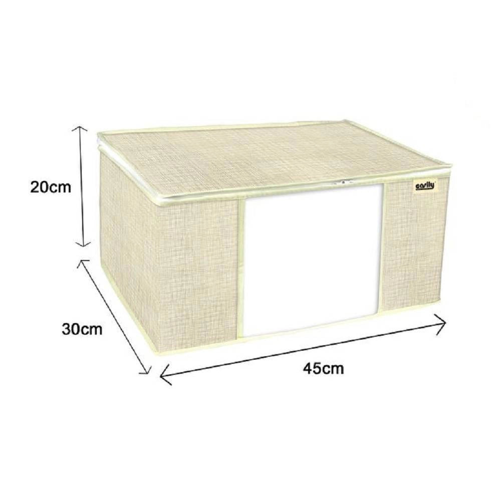 Trade Shop - Scatola Box Salvaspazio Portatutto Contenitore Organizer 45 X 30 X 20 Cm 69709 -