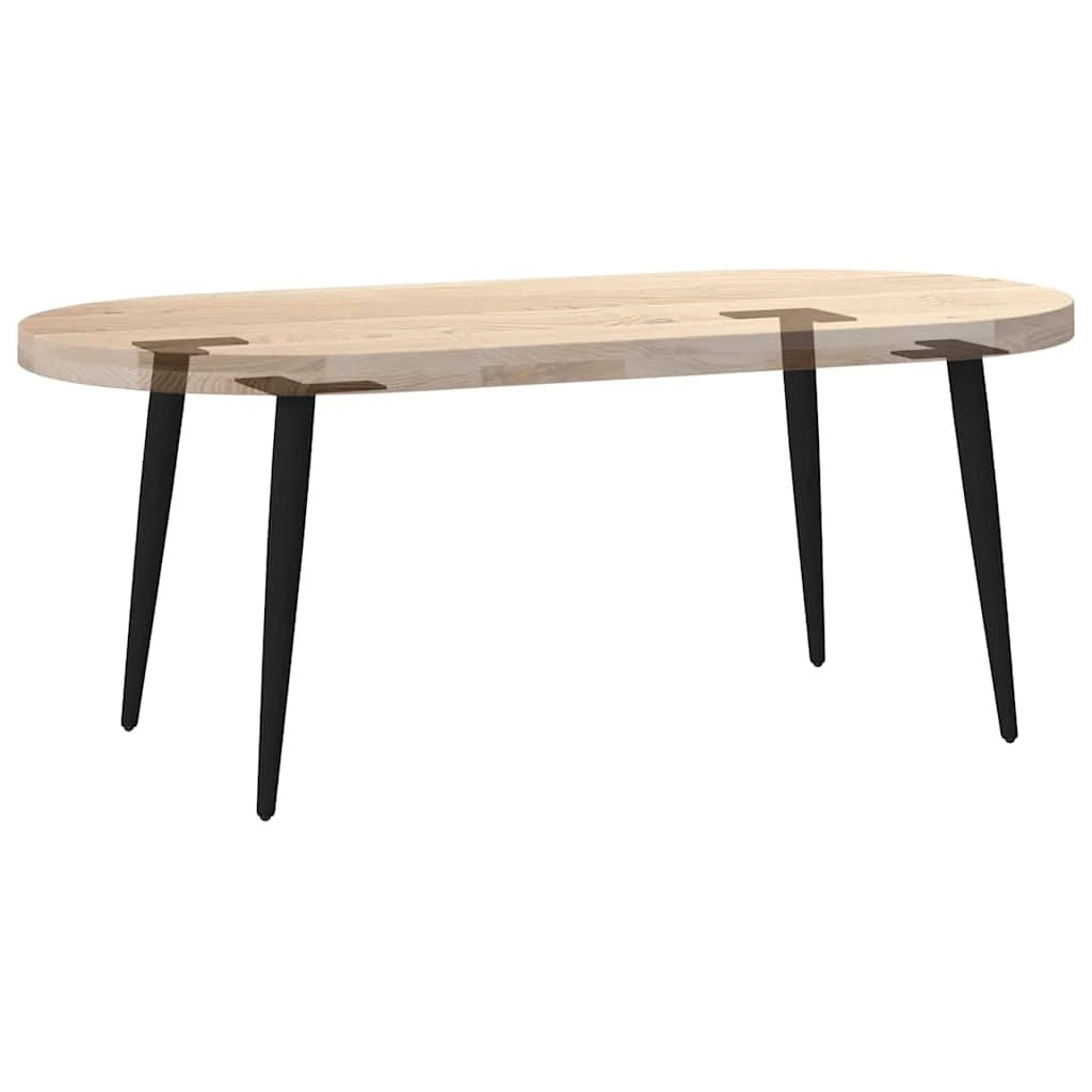 Set di 4 gambe coniche regolabili per tavolino da caffè 42-43 cm design moderno acciaio nero 02_0056809