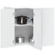 vidaXL Pensile da Cucina ad Angolo Kalmar Grigio Cemento in Truciolato