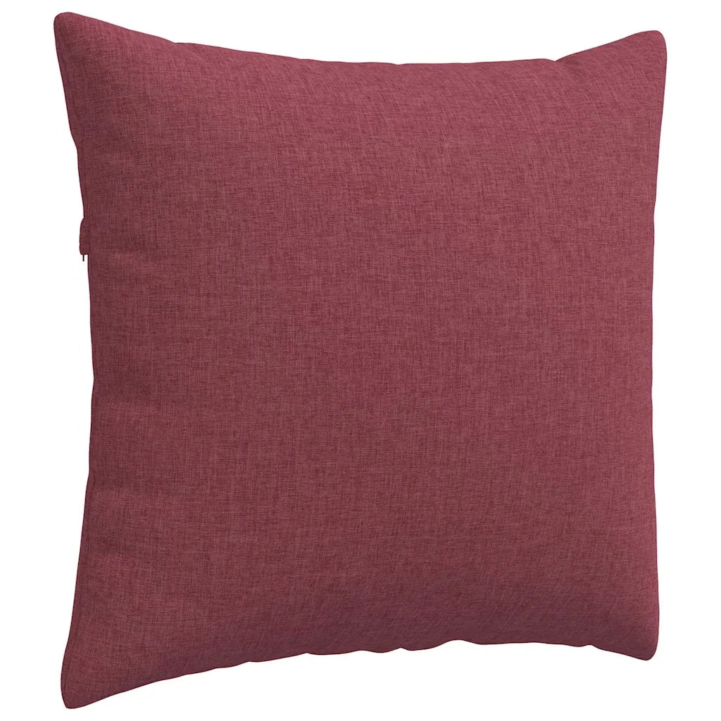 Cuscini da Divano 2 pz | Cuscini per sedie Rosso Vino 50 x 50 cm Tessuto