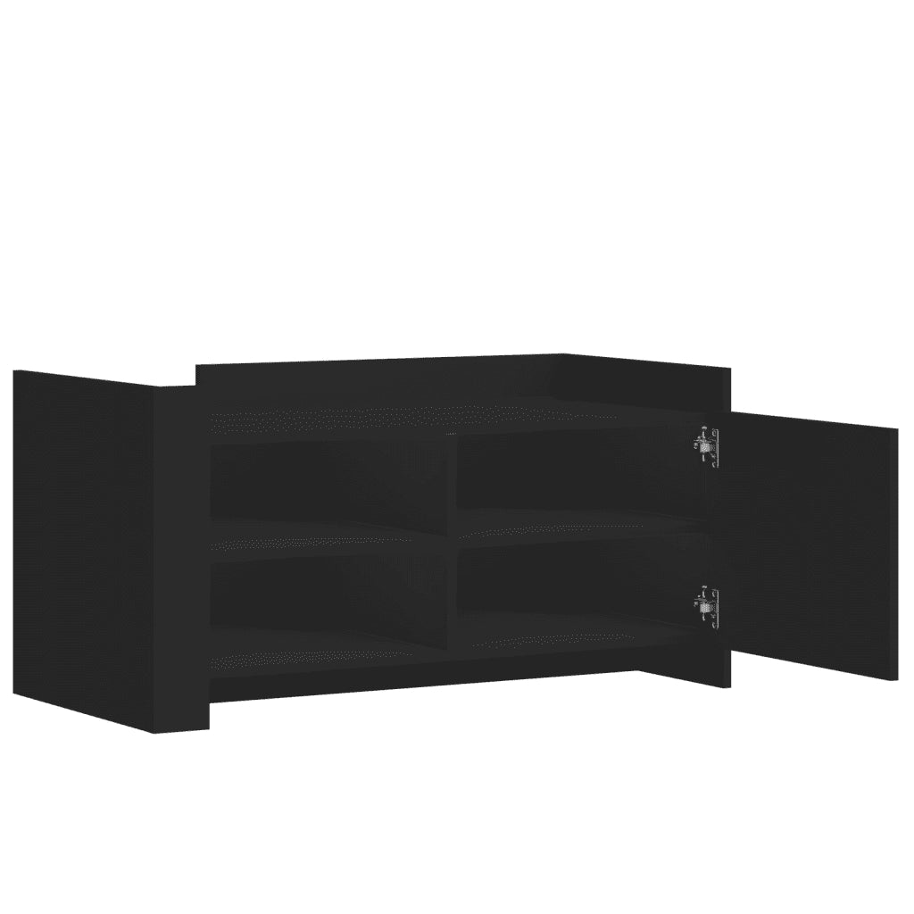 vidaXL Tavolino da Salotto Nero 100x50x50 cm Legno Multistrato