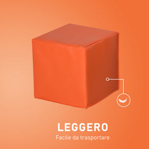 Set 12 Cubi Morbidi per Bambini 20x20x20 cm Multicolore