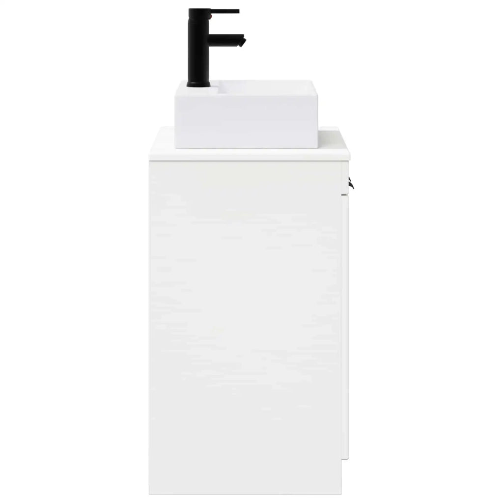 Set di mobili per il bagno Bianco Lucido Legno ingegnerizzato 3404244