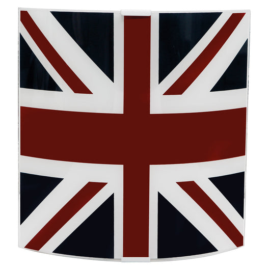 Applique 1xE27 Montatura Argento Vetro Lastra Unionjack E-Energy Elia