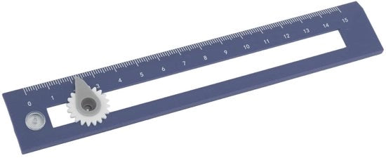 Strumento di disegno 2 in 1 - Navigatore/Linea - Materiale plastico - Scala 15 cm - Portatile e pratico - Righello da disegno