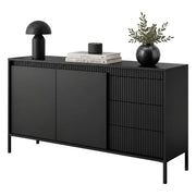 Madia Hatomo, Credenza 3 Cassetti, 154x40x81h cm Beige
