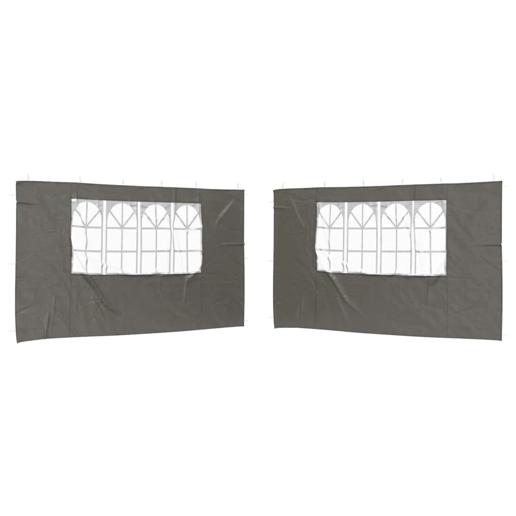Parete per tenda da festa 2 pz 400 x 195 cm Antracite CFW3628546
