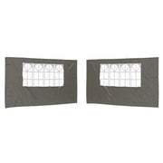 Parete per tenda da festa 2 pz 400 x 195 cm Antracite CFW3628546