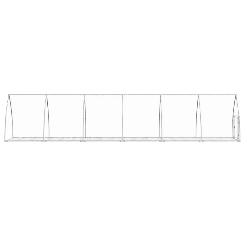 Conigliera Argento 105x600x120 cm in Acciaio Zincato 3281529