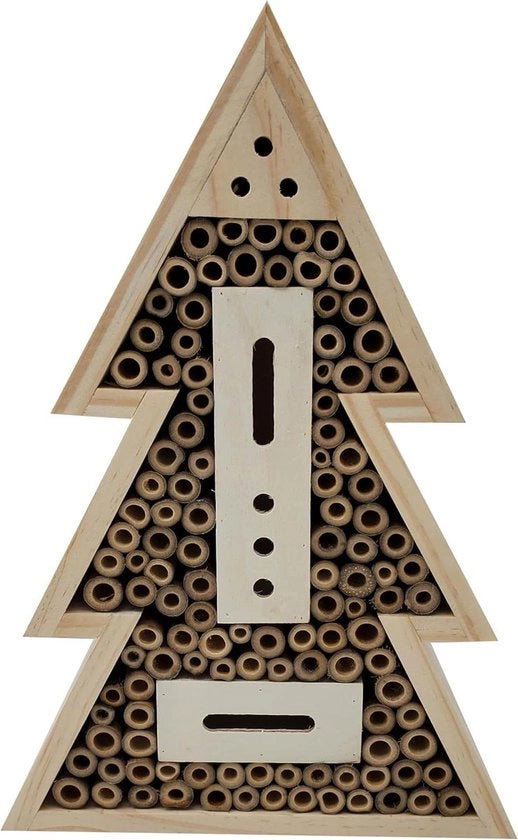 Hotel per insetti Arbol per api selvatiche e farfalle in legno di abete certificato FSC - 21 x 31 x 7 cm