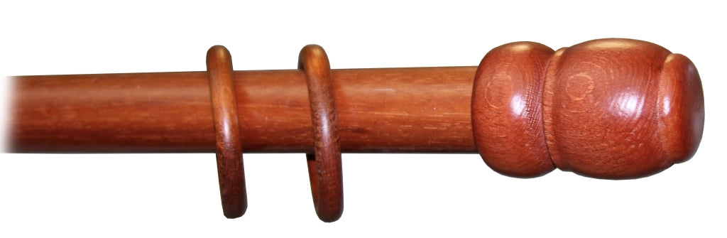 BASTONE LEGNO A STRAPPO D 35 CILIEGIO 210CM S/SUPP.- 1,0 pz