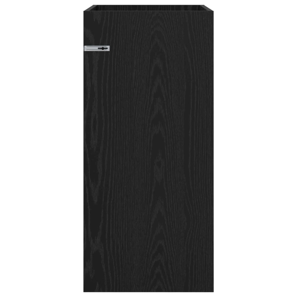 Mobiletto da Bagno Sotto Lavabo Rovere Nero 56 x 37,5 x 81 cm 890729