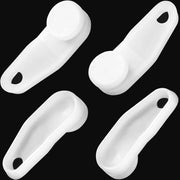 50 Pezzi di Guida per Tendine in Plastica Glider Haken in Bianco - Guida per Tendine per Finestre, Doccia e Altro
