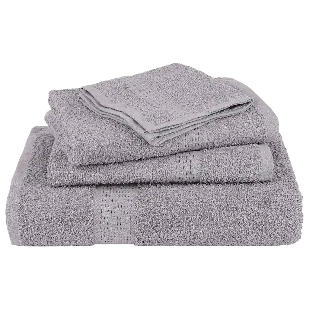 Asciugamani da bagno FROGN 4 pz Grigio 100x150 cm 360 g/m² 136837